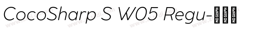 CocoSharp S W05 Regu字体转换
